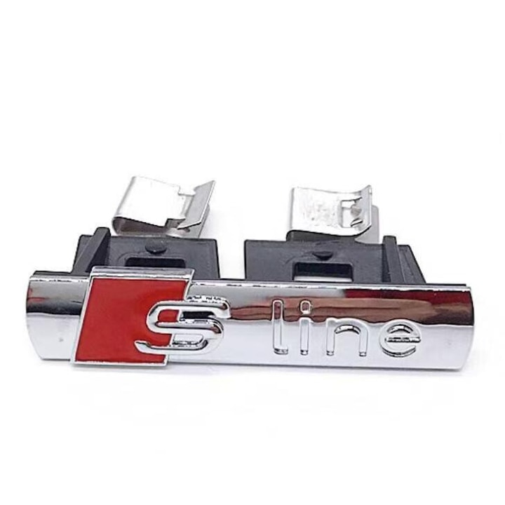 AUDI S-line 3D első hűtőrács embléma