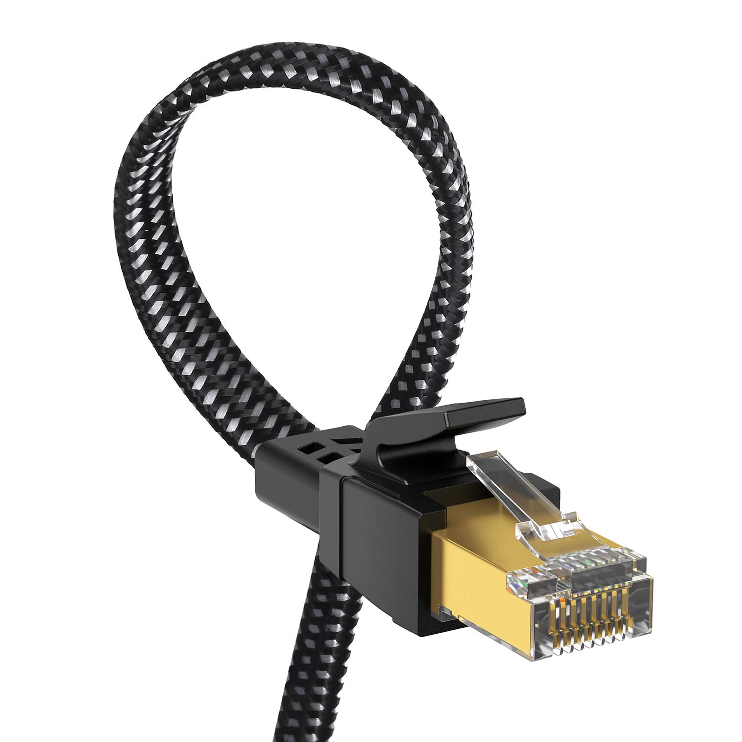 Cablu Internet LAN, Cablu de Retea Ethernet Cat 8, Conector RJ45, 40 ...