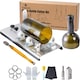Cutter sticla ajustabil, RorAem, Masina de taiat sticle 2 in 1, Dispozitiv DIY pentru Sticle Rotunde de Vin, 5 roti ajustabile, Set complet cu accesorii, Bere, Whisky, Sampanie, Cutter Rezistent pentru Sticla, Ideal pentru Decoratiuni Casnice