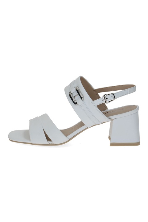 Caprice, Bőrszandál csatos dizájnnal, Fehér