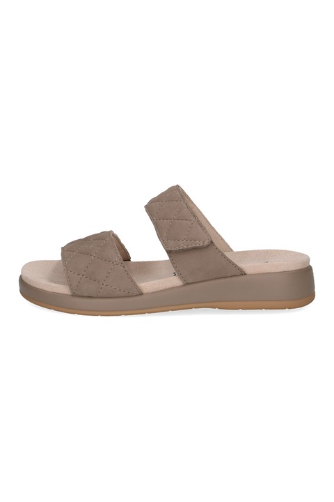 Caprice, Papuci de piele, Maro inchis, 40