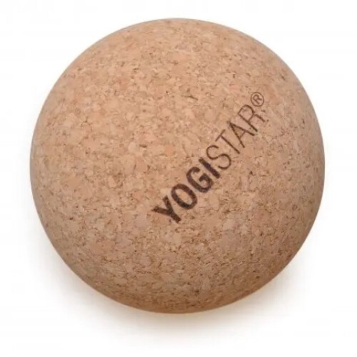 Minge fitness Yogistar, masaj, pluta, bej, 140g, 8cm