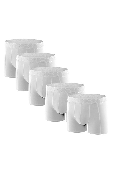 Set 5 buc boxeri BB116PEC, Uniconf, Alb