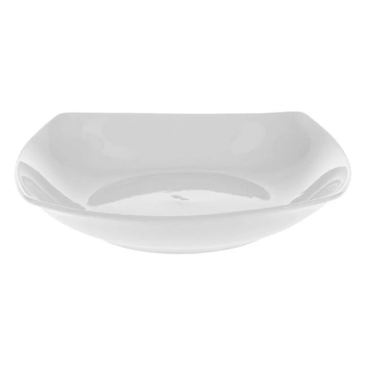 Nyland® mélyfehér négyzet alakú porcelántányér 20x20cm