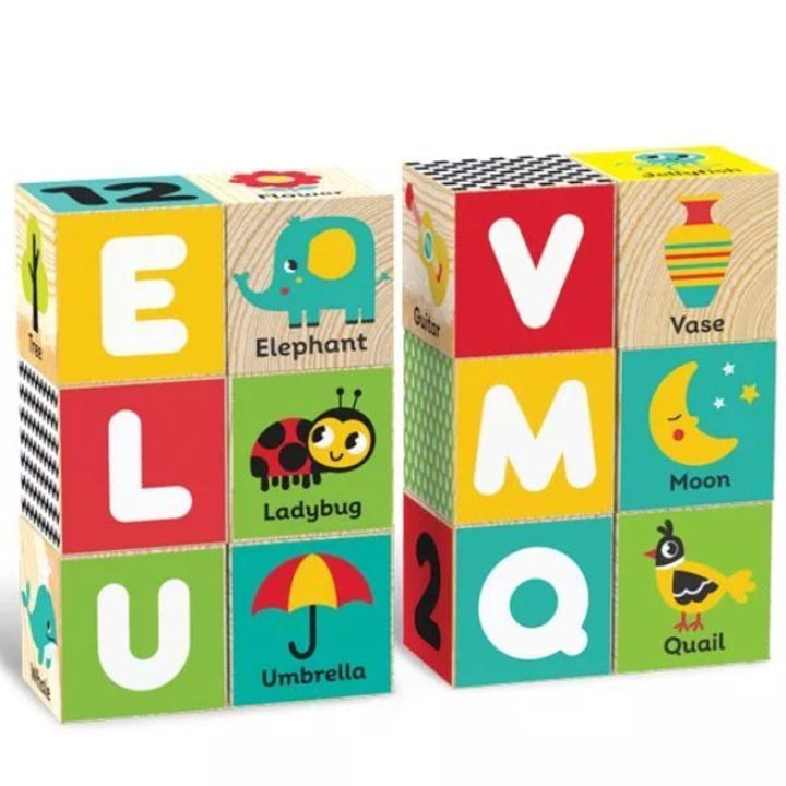 ABC fakocka - 12 db-os