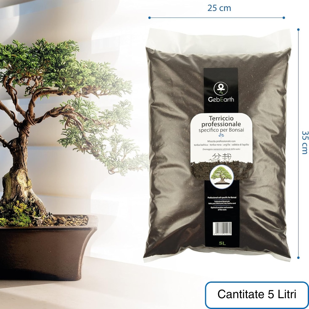 Pamant Bonsai Profesional 5 Litri Compusi organici - eMAG.ro