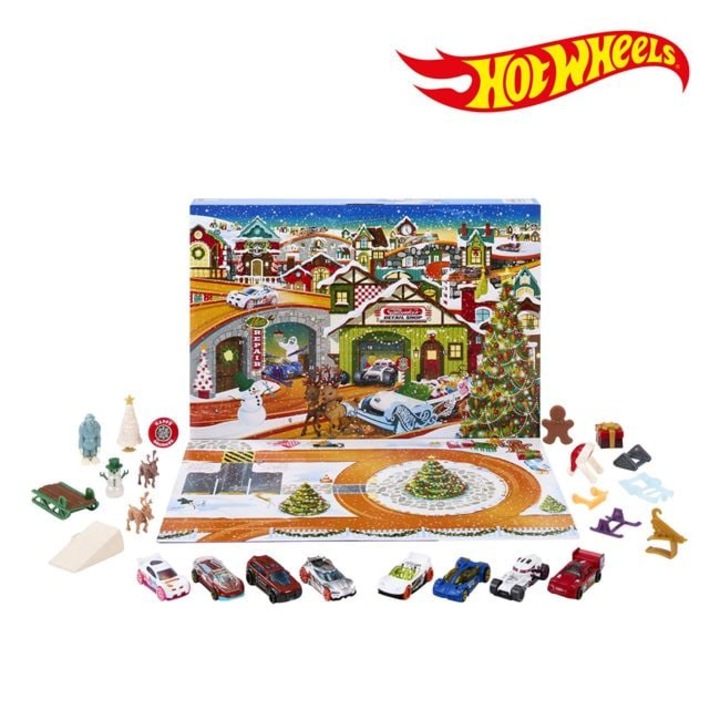 Адвент календар Hot Wheels с 24 специални коледни аксесоара, +3 години