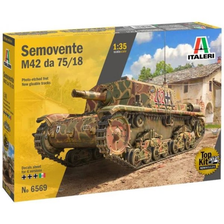 Italeri: Semovente M42 da 75/18 önjáró löveg makett, 1:35