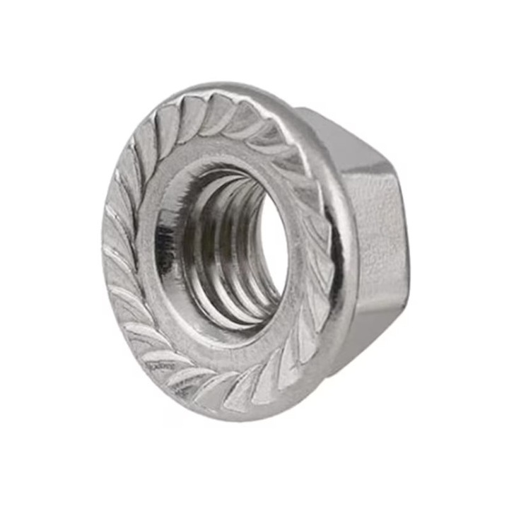 Set Piulite cu flansa cu protectie, M8, Otel zincat, DIN 6923, 20 bucati