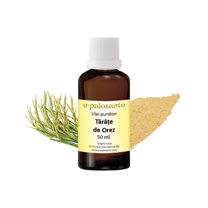Ulei purtator Tarate de Orez 50ml, organic 100%, e-palosanto