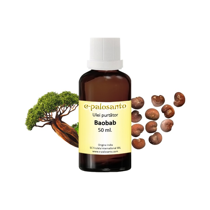 Ulei purtator Baobab 50ml, organic 100%, e-palosanto