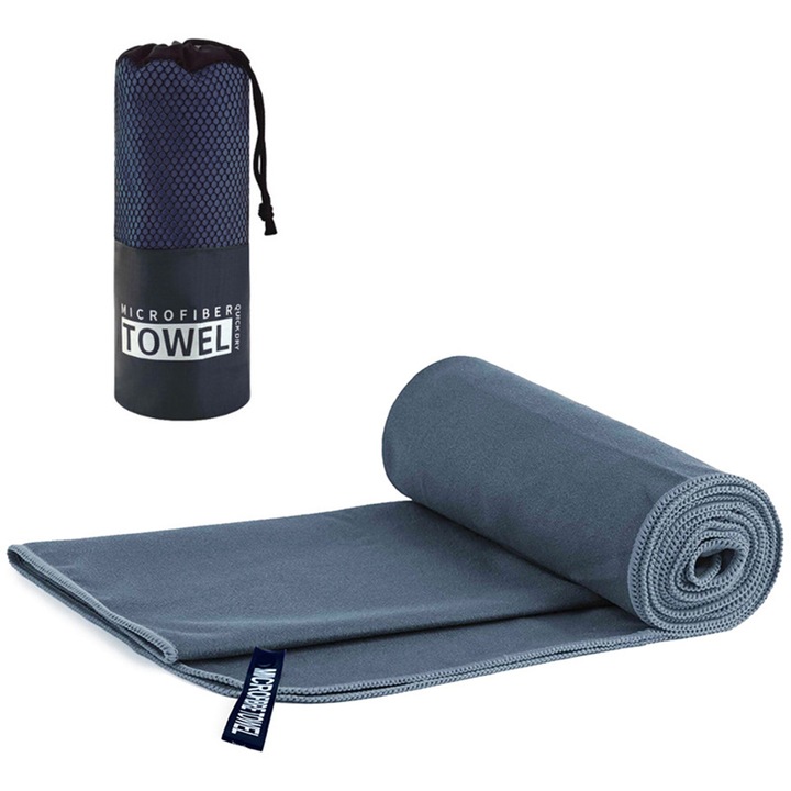 Фитнес кърпа, микрофибър, супер абсорбираща, 40х80 см, за фитнес, пътуване и плаж