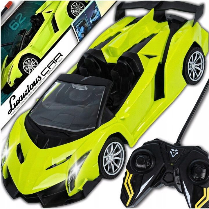 Masina cu telecomanda LAMBO cabrio, 1:18 sport, verde