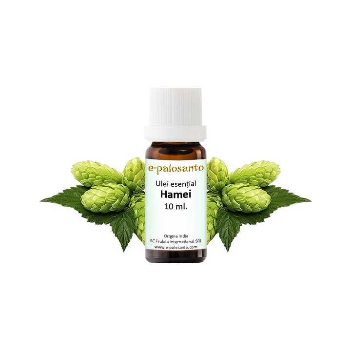 Komló illóolaj (Humulus lupulus), 100% tisztaságú, 10 ml, aromaterápia, e-palosanto