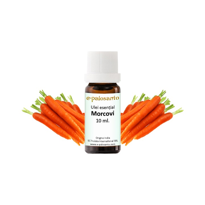 Ulei esential Morcovi (Daucus carota), puritate 100%, 10 ml, aromaterapie, e-palosanto