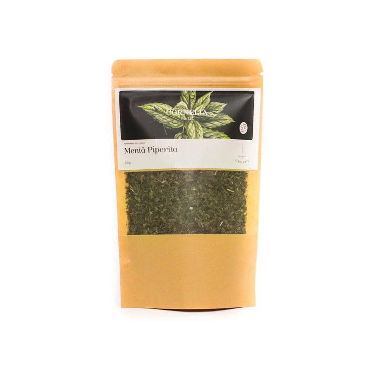 Ceai de Menta Piperita, Cornelia Olive Oil, 50g, pentru ceainic, aroma de plante