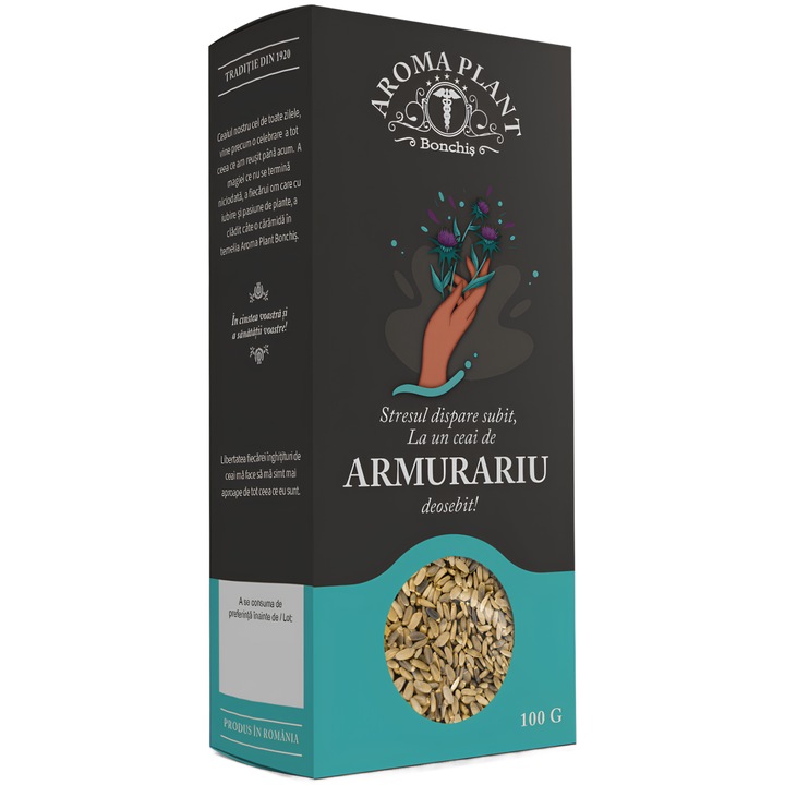 Ceai din seminte de Armurariu, 100% natural, fara aditivi sau pesticide, I. Bonchis, 100g, Aroma Plant
