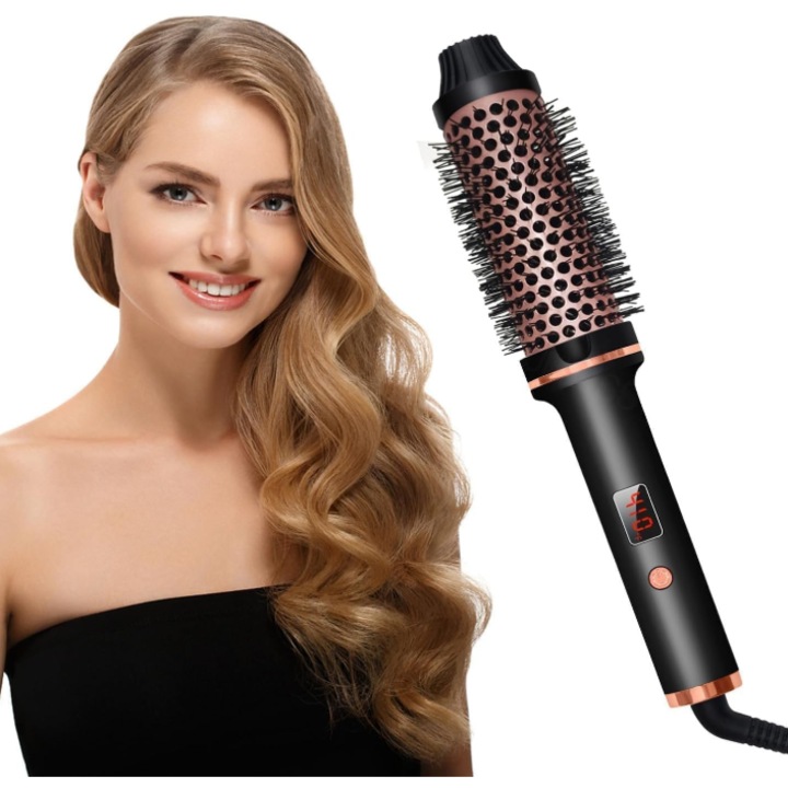 Wavytalk Pro Thermal Kefe, 1 1/2 hüvelykes, ionos, természetes fürtökhöz, kettős feszültség
