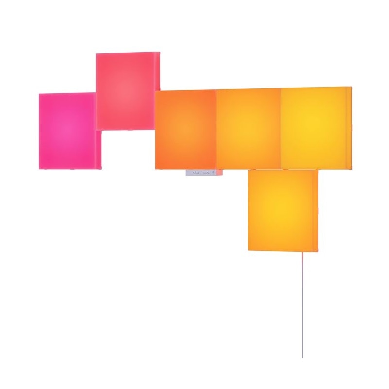 Kit 6 panouri luminoase inteligente Nanoleaf Blocks Big Squares