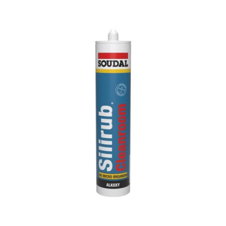 Silicon neutru Silirub Cleanroom Soudal, alb, 310 ml