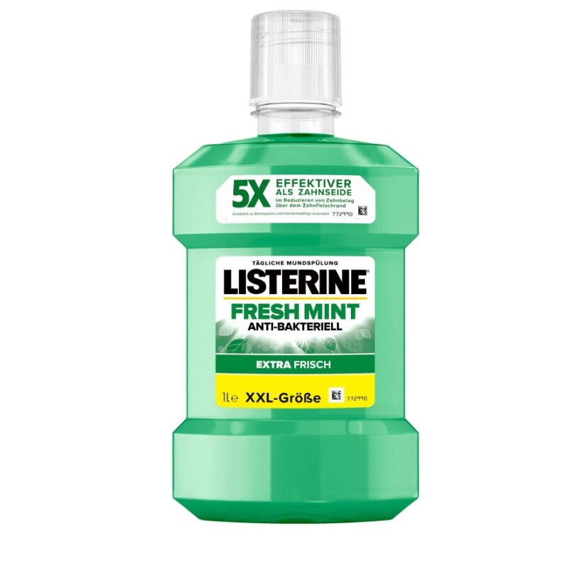 Apa de Gura Listerine Fresh Burst, 500 ml, Menta, Alcool - imagine 2