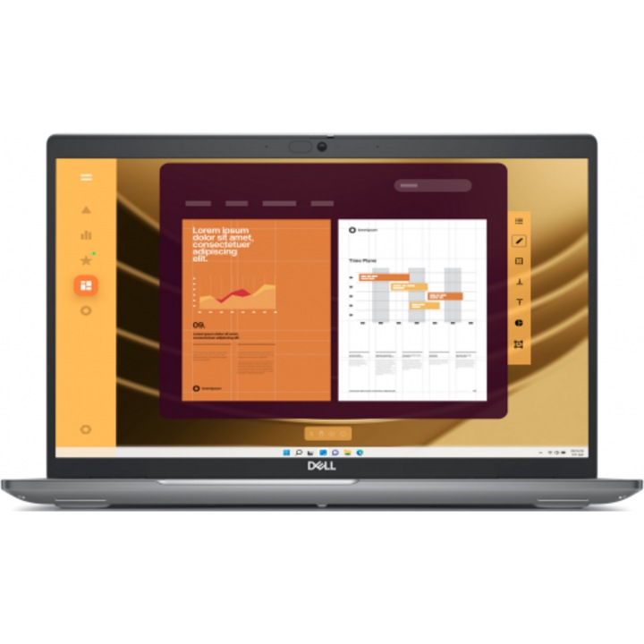 Dell Latitude 5550 laptop, 15,6" FHD, Intel® Core™ Ultra 7 165H, 24M gyorsítótár, 5,0 GHz-ig, 32 GB DDR5, 1 TB SSD, NVIDIA GeForce RTX 2050 @ 4 GB, Windows 11 Pro, ezüst