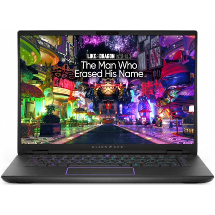 Laptop játék Dell Alienware M16 R2 processzor Intel® Core™ Ultra 9 185H 24M gyorsítótár, akár 5,10 GHz, 16" QHD+ 240Hz, 64GB DDR5, 2TB SSD, NVIDIA GeForce RTX 4070 @8GB, DLSS/3Gy.10, Windows