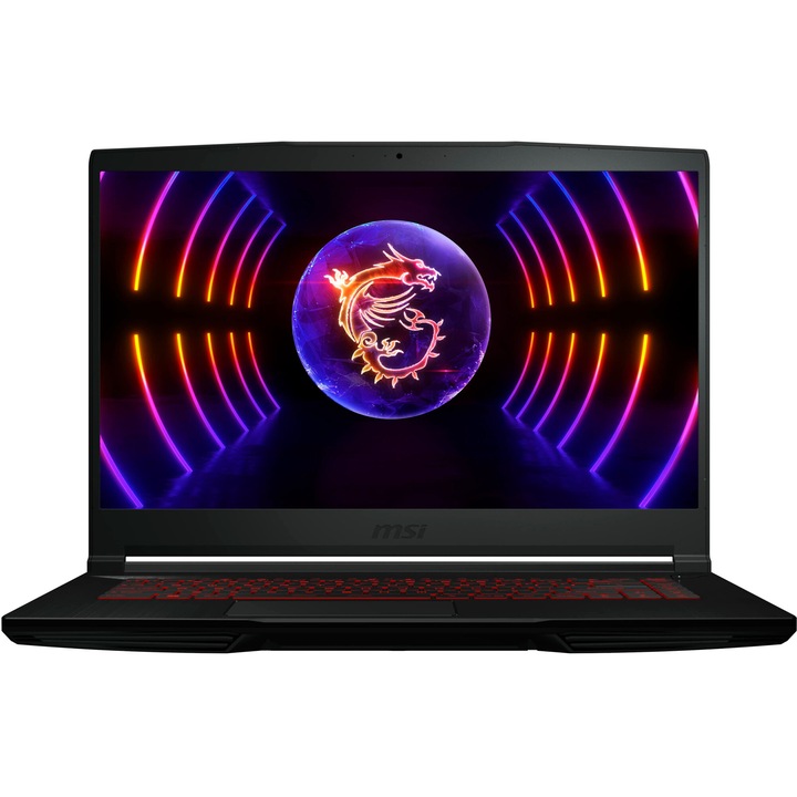 Laptop MSI Thin 15 B12VE-1817XPL, 15,6 hüvelykes 1920 x 1080, Intel Core i5-12450H 8 C / 12 T, 4,4 GHz, 12 MB gyorsítótár, 16 GB DDR4, 512 GB SSD, Nvidia RTX4050, nincs operációs rendszer, fekete