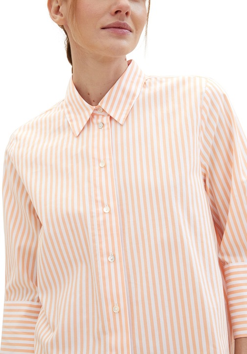 Tom Tailor női ing narancssárga csíkos, 3/4-es ujjú, L-es