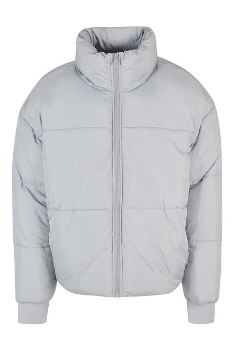 Urban Classics, Geaca cu guler inalt, Gri deschis