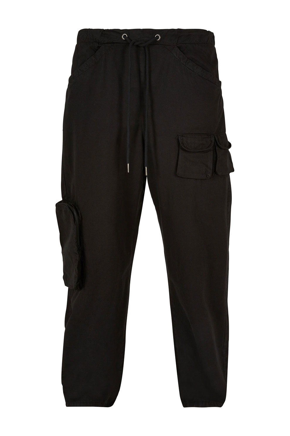 Urban Classics, Pantaloni cargo din bumbac, Negru, 36