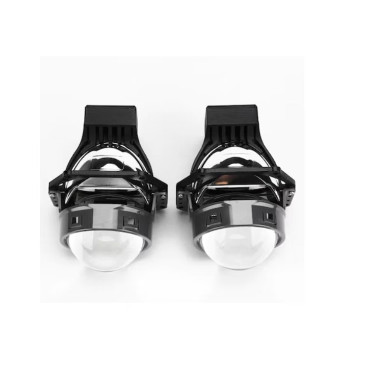 Комплект 2x Bi-Led лупи 3″ къси/дълги светлини, 20000Lm/100W-120W, INELAG