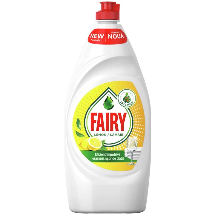 Detergent de Vase Fairy, 400 ml - Curatare Eficienta cu Aroma de Lamaie