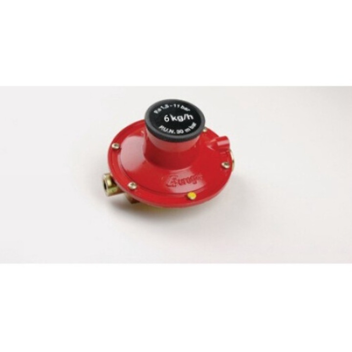 Regulator gpl, propan 6 kg/h cu olandez - reglaj manual presiune de la: 0, 5 – 11 bar, presiune de iesire 30 mbar