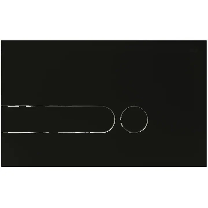 Clapeta De Actionare Rezervor WC, Oli, 670005, Spalare Mecanica Dubla, Forta De Actionare < 20N, Rezistenta Mai Mare La Zgarieturi, Material Plastic, 15 cm x 24 cm x 0,6 cm, Negru