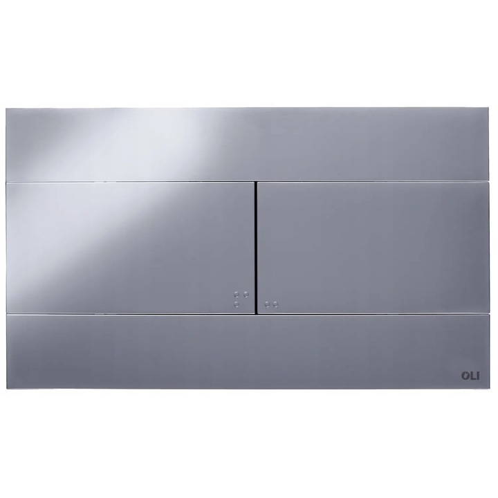 Clapeta De Actionare Rezervor WC, Kolo, Slim Crom, Material Plastic De Inalta Calitate, Culoare Crom Lucios, Tip De Spalare Dubla (Doua Volume De Apa), Instalare Proces Simplu De Montaj, Dimensiuni 15 cm x 25,5 cm x 0,65 cm, Crom