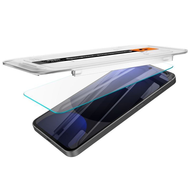 Set 2 folii sticla cu sistem de montare Case friendly Spigen GLAStR EZ FIT compatibil cu Samsung Galaxy S24 FE / A56 5G