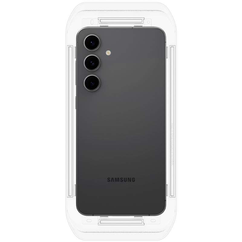 Set 2 folii sticla cu sistem de montare Case friendly Spigen GLAStR EZ FIT compatibil cu Samsung Galaxy S24 FE / A56 5G