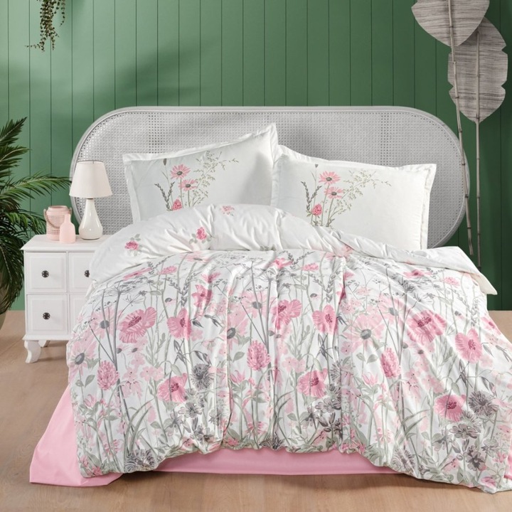 Dupla ágynemű, 100% megerősített pamut, 4 db, 240 x 260 cm, Speciális ágynemű, Angola