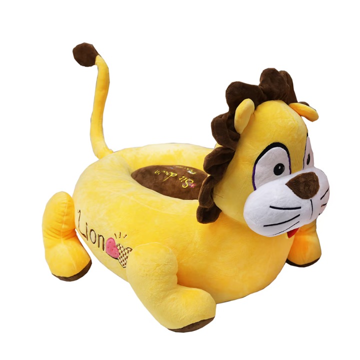 Fotoliu, pentru copii, Bubu-Still, model Leut, 46x46 cm, Galben