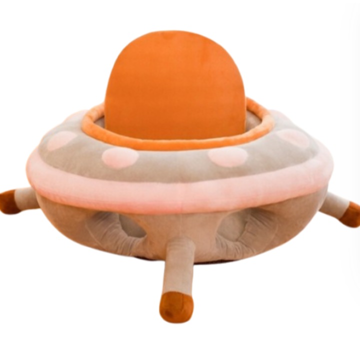 Fotoliu din plus, model centru de joaca, cu spatar detasabil, roz