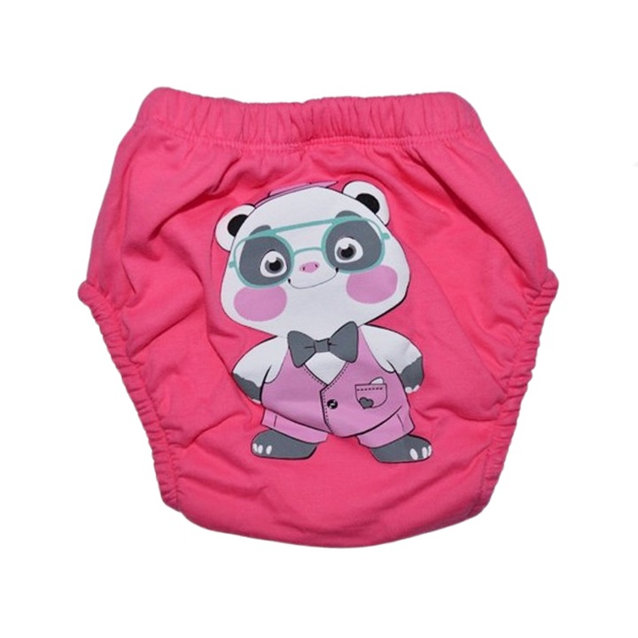 Újrahasználható bili gyakorló bugyi gyerekeknek Mini Junior CTR-MJ14, Fukszia +13 kg