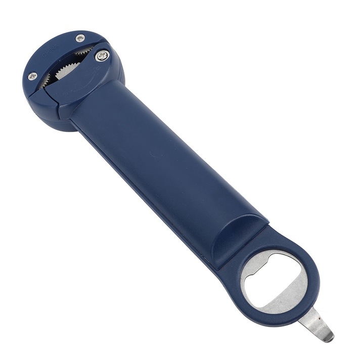 Jormftte visszahúzható konzervnyitó, rozsdamentes acél, többfunkciós, kék