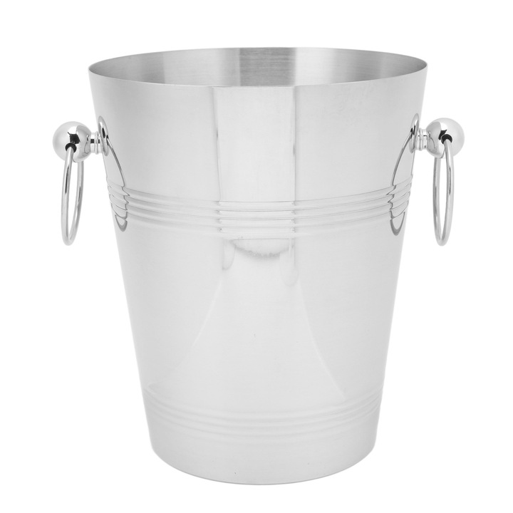Frapiera din inox cu manere, Mmgoqqt, capacitate mare, pentru bauturi, argintie, L