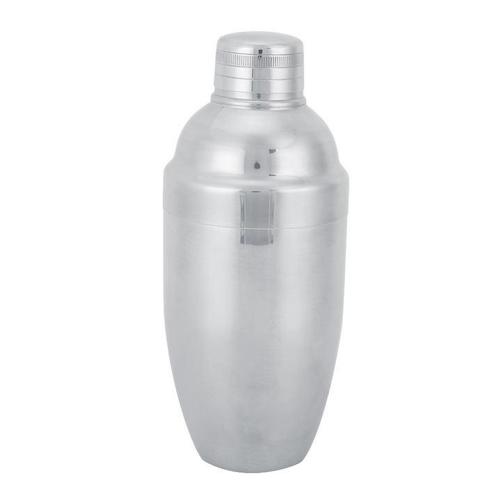Rozsdamentes acél koktél shaker, Jormftte, ergonomikus kialakítás, kopásálló, ezüst
