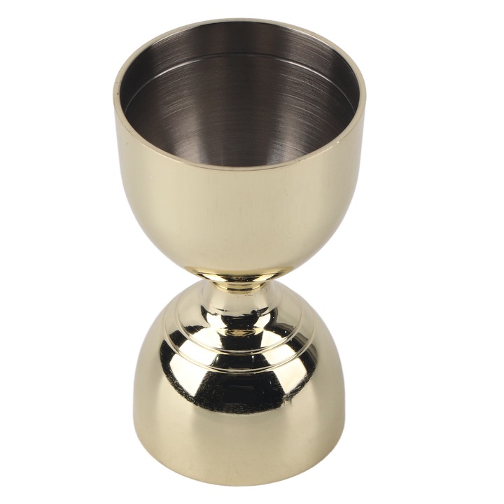 Rozsdamentes acél jigger, Jormftte, 30/60ml, korrózióálló, könnyen tisztítható, arany