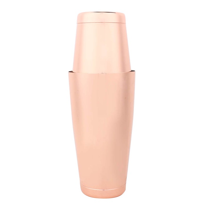 Koktél shaker készlet, rozsdamentes acél, Jormftte, rózsaarany, elegáns, tartós