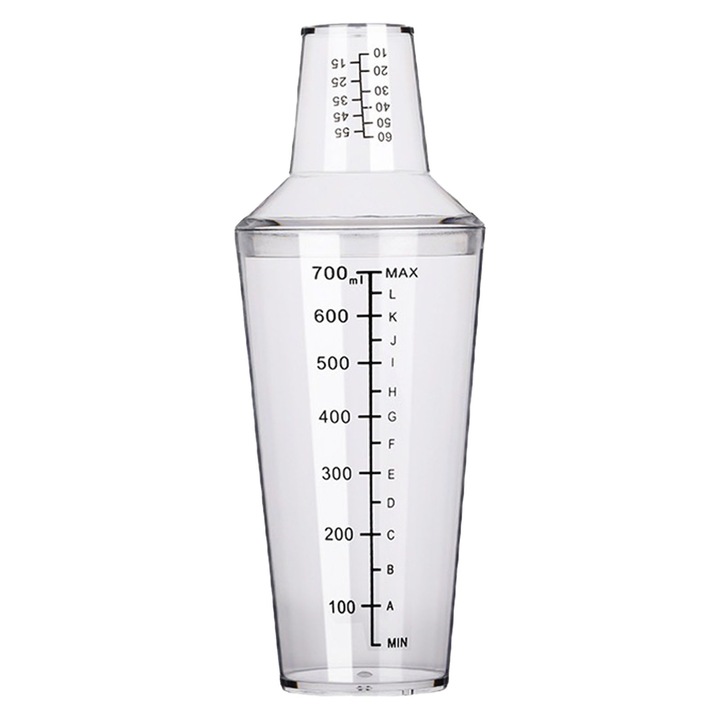 Koktél shaker szett 700ml, Jormftte, minimalista design, hőálló anyag, PC