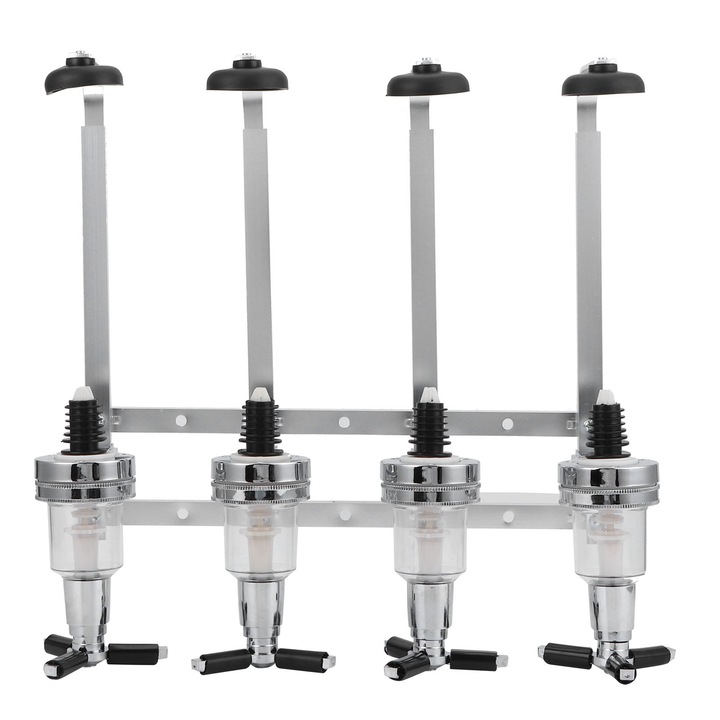 4 fejű italtartó adagoló, Jormftte, falra szerelhető, alumínium, korrózióálló, borhoz, sörhöz, koktélokhoz