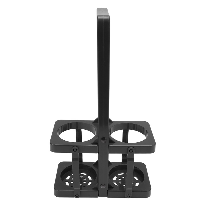 Italtartó, 2 darabos készlet, Jormftte, összecsukható design, 2 palackos kapacitás, fekete